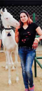 Madhu yadav in her farm