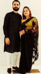 Madhu yadav with husband