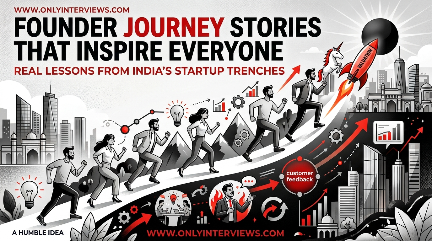 Founder Journey Stories That Inspire Everyone Real Lessons From India's Startup Trenches